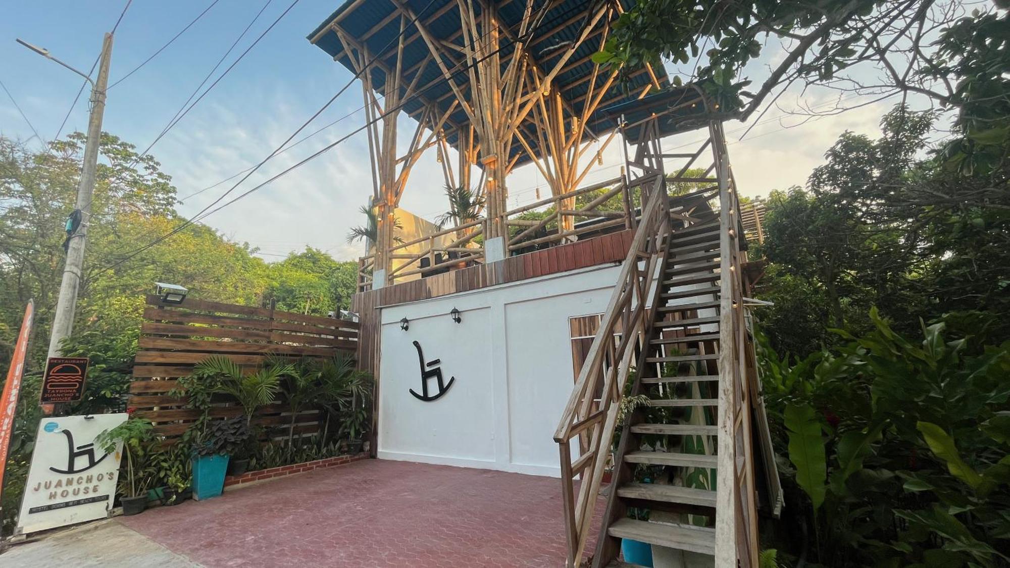 Tayrona Juancho'S House Hostel & Coworking 洛斯纳兰霍斯 外观 照片
